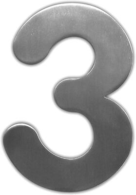 Sinaletica Algarismo Inox 15.5Cm Altura 